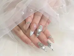 《オフなしチップ長さ出し》アートし放題150分💝持ち込みデザイン🧸【ミニモ限定🉐大きいパーツ1つ無料】