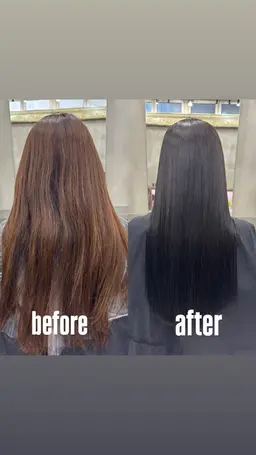 梅雨前に🌀うる艶✨内部修復トリートメント付き酸性straight🪄︎︎
