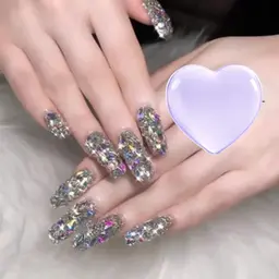 スカルプ💜ストーン全埋めつくし✨