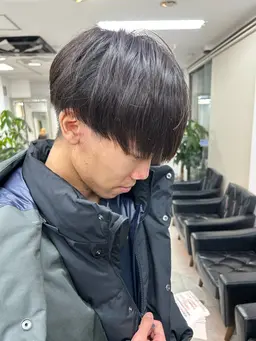 ☆メンズカット＋前髪縮毛