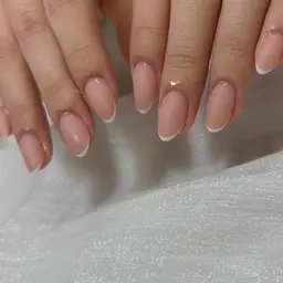 オフィスネイル🏢自爪風の仕上がり✨