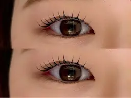 似合わせまつ毛パーマ👀🩵ྀི束感仕上げ‪☆