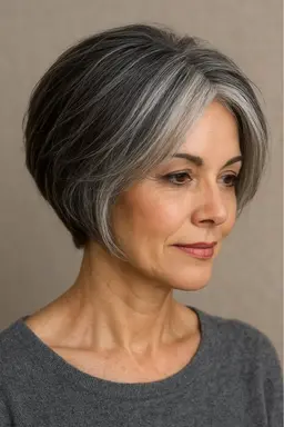 白髪ぼかしハイライト➕オーガニックカラー