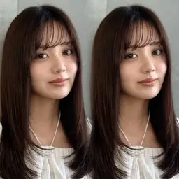 《毎朝のアイロンが楽》前髪縮毛矯正＋カット＋スチームTR¥9980 仙台/仙台駅