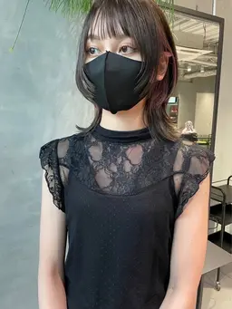 フロント（前髪）縮毛