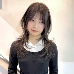 ハッシュカット（レイヤーカット）＋カラー＋【髪質改善】オーダーメイド7stepトリートメント　※ロング料金なし