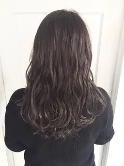 ブリーチなし☆透明感寒色系カラー❄️＋ケラチントリートメント🩵