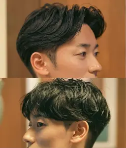 《パーマメニュー人気No.1🌟》似合わせメンズカット💇🏻＋前髪上げ下ろし2WAYパーマ🌀