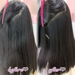 【🩵艶髪🩵】まとまりにくい髪の方必見❕巻けるストレートパーマ×整えカット♡2step超音波TR付き💖