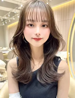 【前髪カット】+【前髪縮毛矯正】