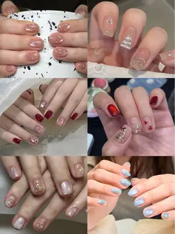 【Jr.ネイリスト】自爪クリスマスアートコース🎄 デザインはお写真参照 🌟オフ込み🙆🏻‍♀️🙆🏻‍♀️