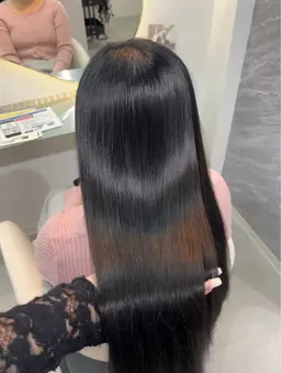 🎀バイカルテ最高級トリートメント🎀シャンプーブロー🧴ストレート仕上げ付きෆ˚*