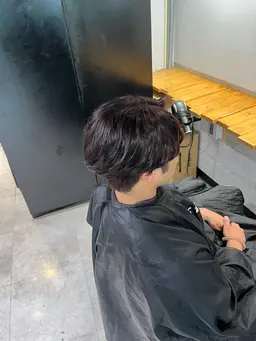 【ミニモ限定クーポン👑】 カット＋メンズパーマ(ケアパーマ剤付)