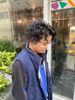 《🔥HAYATO指名限定🔥》カット+ケアスパイラルパーマ+マイクロバブル