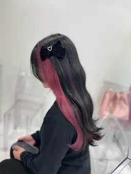 【♥️ご新規様限定価格♥️】デザインカラー（裾カラー、インナーカラー）➕コテ巻き仕上げ🪄🫧