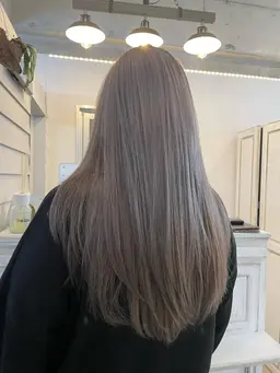 ダメージレス透明感ブリーチ無しダブルカラー