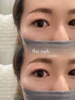 フラットラッシュ100本✨ やりすぎない、ちょうどいい華やかさに⸝ ⸝【ﾏﾂｴｸｵﾌありの方は必ず事前にお伝え下さい】