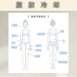 痩身選べる4部位冷却施術!