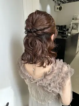 《結婚式お呼ばれ、パーティ》✨ヘアセット、ヘアアレンジ🕯️🍑🍼ོ