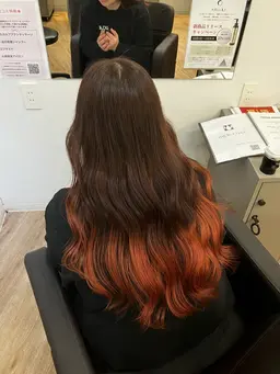 バレイヤージュor裾カラー✨