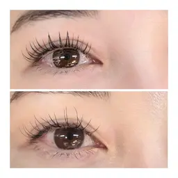 限定LEDエクステ+パーマ 両目で80-100本仕上がり エク+パーマ Offあり80仕上がり