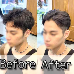 メンズ縮毛矯正(ストレートパーマ)+カット+トリートメント «自然な仕上がりに¥13,000»🔥