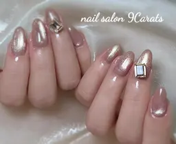 【ハンド】マグネットネイルパーツ2個か埋め尽し2本コース¥7380