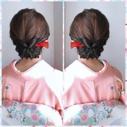 訪問着着付けで+ヘアセット