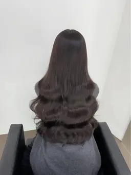 🌿【ブリーチなし】艶×透明感カラー+トリートメント