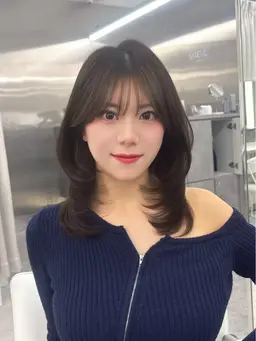 前髪顔周り縮毛矯正🧚♀️