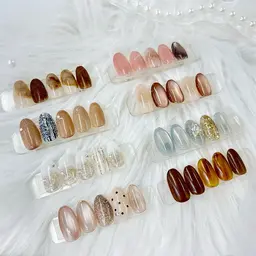 【今だけ🤎バレンタインネイルも🧸🎀🍫】季節限定デザイン定額ネイル《オフケア込》