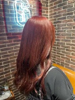 🌸カット+リタッチブリーチカラー+オンカラー+トリートメント