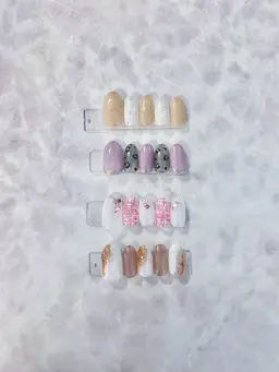 🎀定額ネイルデザイン🎀4種類の中からお好きなデザインを選んでいただきます🩵(デザイン随時変わります)オフ有りのみ