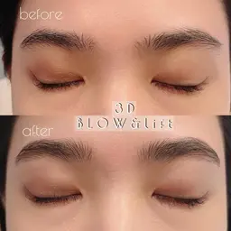 🩵3Dブロウリフト🩵(眉毛パーマ+wax脱毛+眉メイク込)