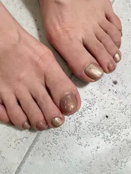 🌸フット　2色選べるワンカラー（オフ無し）花