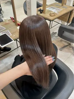 透明感カラー➕保湿ケアトリートメント