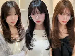 【🫧1日1名様限定🫧】艶髪カラー+韓国風似合わせカット無料+高保湿スチーム1stepTR💫/髪質改善