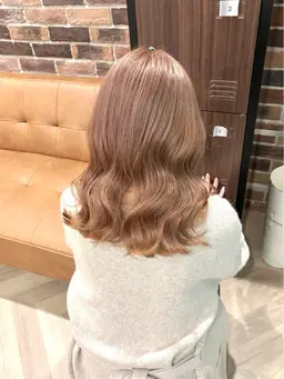 🎀【ミニモ学割】🎀高発色ケアカラー＋シルクTR（グレージュ／ピンク/ベージュ／ミルクティー系も🩵学生