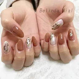 4本デザインネイル・ナチュラルデザイン