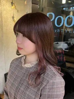 👼🏻カット+インナーカラー+水分補給トリートメント👼🏻〈ブリーチ込み〉〈全体カラー込み〉