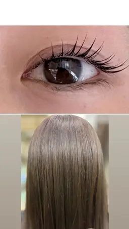 ✂︎カット➕カラー➕まつ毛パーマのメニューになります✨