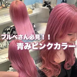 🫖🎀暖色系限定🫖🎀リタッチブリーチ+カラー+トリートメント#韓国#透明感カラー