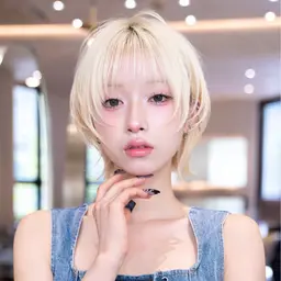 【💖12月限定1日1名💖】　デザインカット×透明感カラー×最新トリートメント　　　【タッセルボブ】【韓国レイヤー】