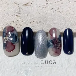 【ハンド】【オフあり】✨️定額贅沢アートコース✨️(デザイン18種、カラー300色以上)※初回オフ代込み