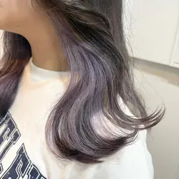 🤍【 選べるポイントカラー 】( イヤリング/前髪/裾 から選んで頂きます )全体のブリーチはしたくない人にオススメ❕