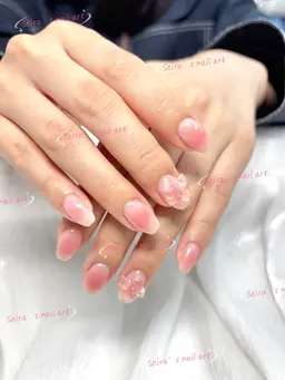 🩷女子力UPチークネイル🎀【初回オフ無料】