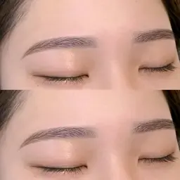 2番人気‼️【アイブロウスタイリング(wax脱毛)+カラーリング(眉毛)セット】 間引き+仕上げメイク付き◎