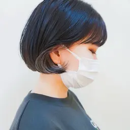 ☆レディース限定☆ 韓国風ボブカット✂️＋インナーカラー＋赤み消し透明感カラー✨️＋内部浸透型トリートメント✨️