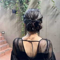 【早朝限定☀️】大人なタイトヘアセット🍷およばれヘア🍰