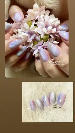 【モネ:オフ別途追加】芸術の個性派 画家②。パープル系、クリームを含む油絵絵画風アート。ミラーアート追加1本100円